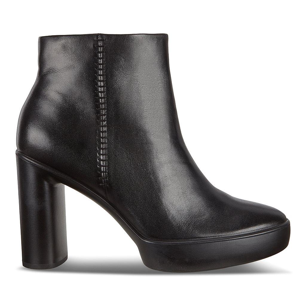 Ecco Shape Sculpted Motion 75 Womens Heeled Boots In Black Online - India WNB-251904